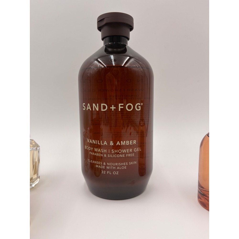 Sand + Fog Vanilla & Amber Fragrance Set Body Wash Perfume Oil Hair Mist 6pc NEW - Picture 7 of 7